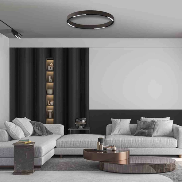 Zaokrąglona lampa magnetyczna Magnetic Track ML8687 LED 10W 3000K czarny