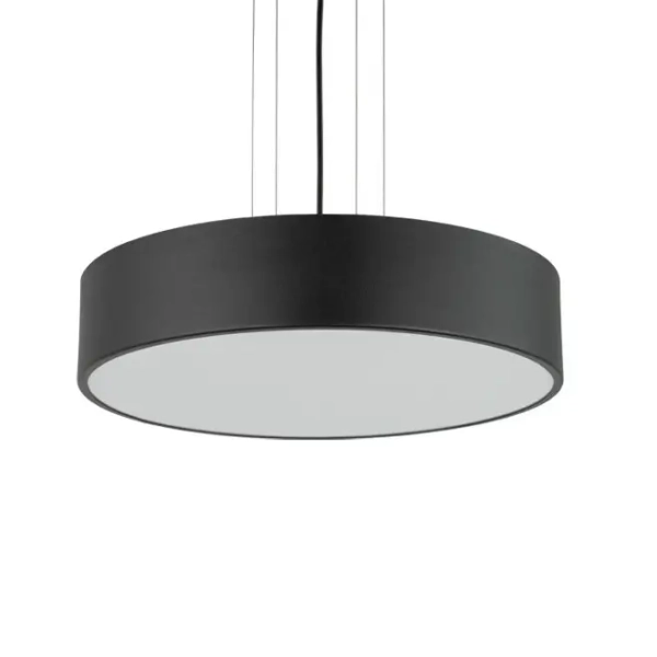 Lampa wisząca do jadalni Kengo 5232 okrągła tuba czarna