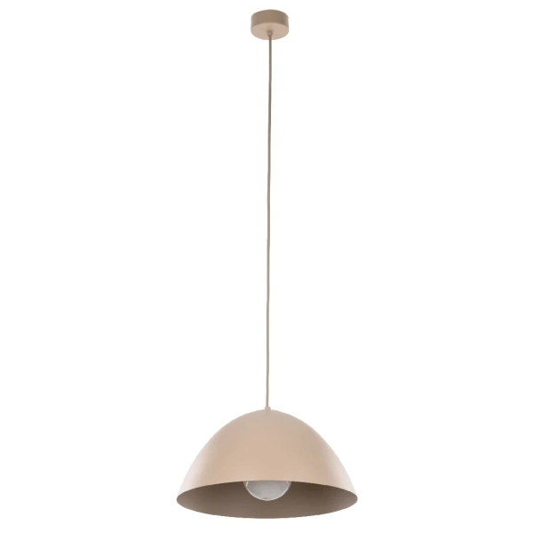 Klasyczna lampa wisząca Faro 10657 do salonu metalowy beżowy