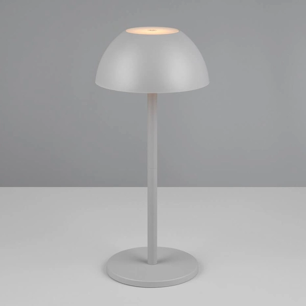 Stołowa lampka na taras Ricardo R54106177 LED 2W 3000K IP54 szara