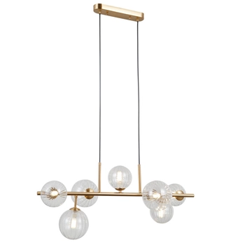 Molekułowa lampa wisząca Toledo PND-40717-7-HBR złoty przezroczysty