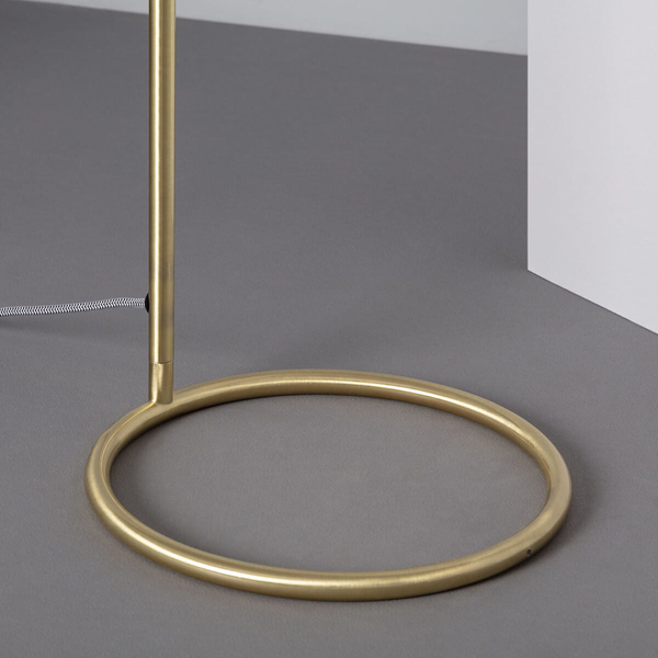 Kulista lampa podłogowa Home ABR-LSHH-E27 Abruzzo złoty biały