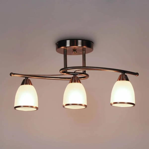 Potrójna lampa sufitowa Samira K-JSL-8090/3 AB patyna