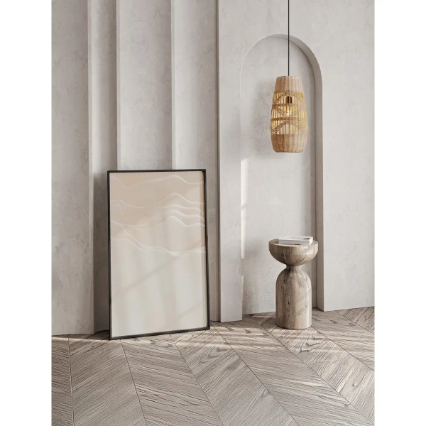 Bambusowa lampa wisząca GELVIRA LE45378 boho ażurowa drewniana czarna