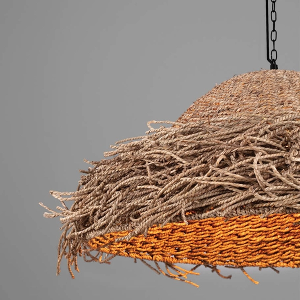 Ekologiczna lampa wisząca ALLENDE LE44490 trawa morska beżowy