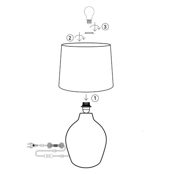 Abażurowa lampa stojąca Paglia 108770 Markslojd ratan czarny brązowy