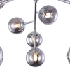 LAMPA sufitowa DALLAS MOD545PL-12CH Maytoni metalowa OPRAWA modernistyczny plafon molekuły chrom przydymione