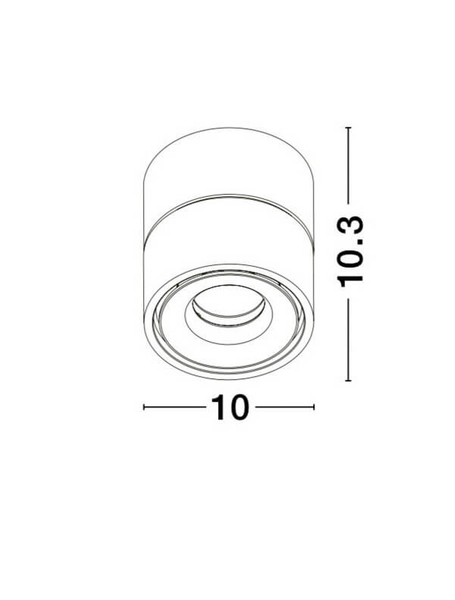 Lampa sufitowa ALBACETE LE61361 LED 13W 3000K reflektorek okrągły biały