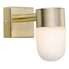 LAMPA ścienna MENTON 106374 Markslojd metalowa OPRAWA kinkiet tuba loftowa mosiężna biała