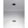 Szklana wisząca lampa OVANIRA LE45194 LED 8W 3000K czarna