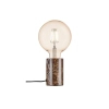 Marmurowa lampa stołowa Siv 45875018 do sypialni brązowa