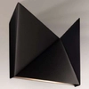 Kinkiet LAMPA ścienna AGI 4422 Shilo przyscienna OPRAWA metalowa trójkąty czarne