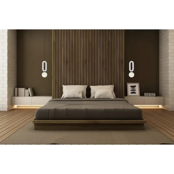 Filcowa wisząca lampa Masso PND-59839-1-LGR kula nad stół szara