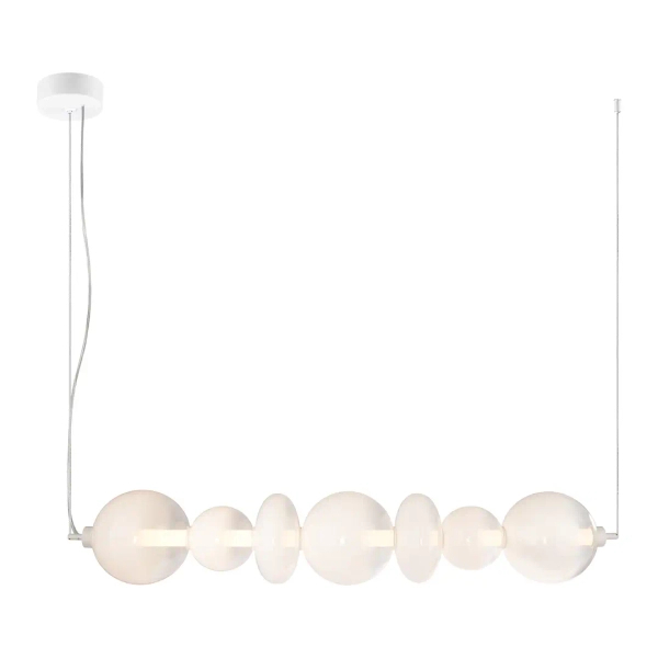 Wisząca lampa do sypialni DAPHNE ML0864 LED 40W 3000K biała złota