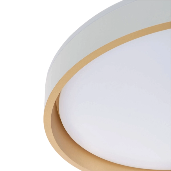 Okrągły plafon sufitowy Sonata ABR-PLOS LED 24W do salonu biały