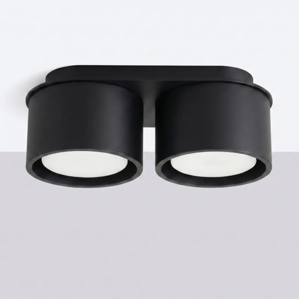 Lampa sufitowa downlight MODO czarna SL.2439 2xGx53 metalowa tuba