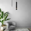 Wisząca lampa podłużna JOKER MLP6305 tubka do kuchni czarna