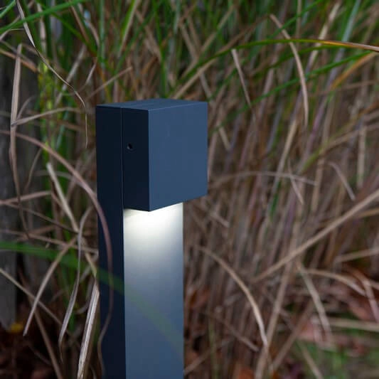 Ogrodowy słupek stojący GEMINI 7104001118 Lutec LED 9,5W 4000K IP54 szary