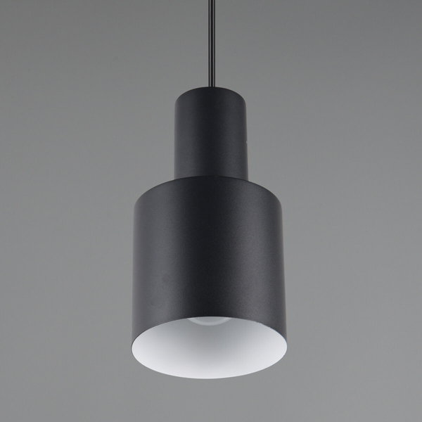 Wisząca lampa ELIOR DL132319400 Trio walec tubka do kuchni czarna