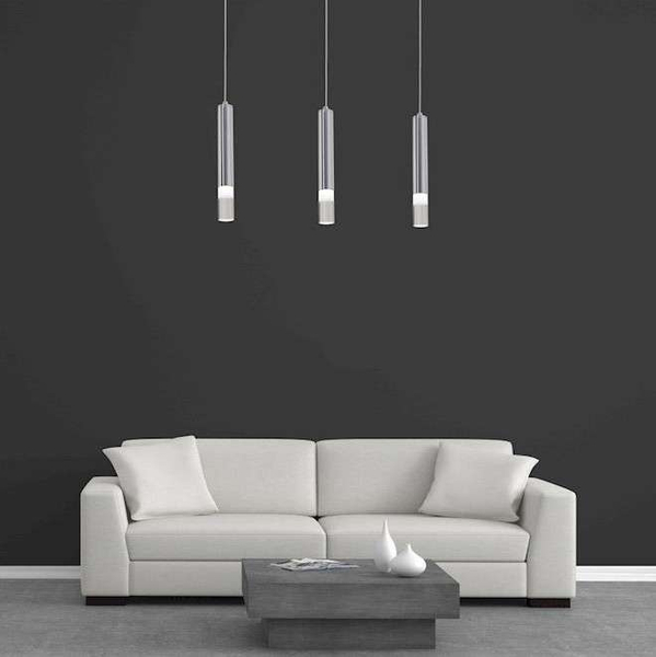 LAMPA wisząca ICE ML322 Milagro zwis OPRAWA listwa sufitowa LED 15W 4000K tuby sople chrom