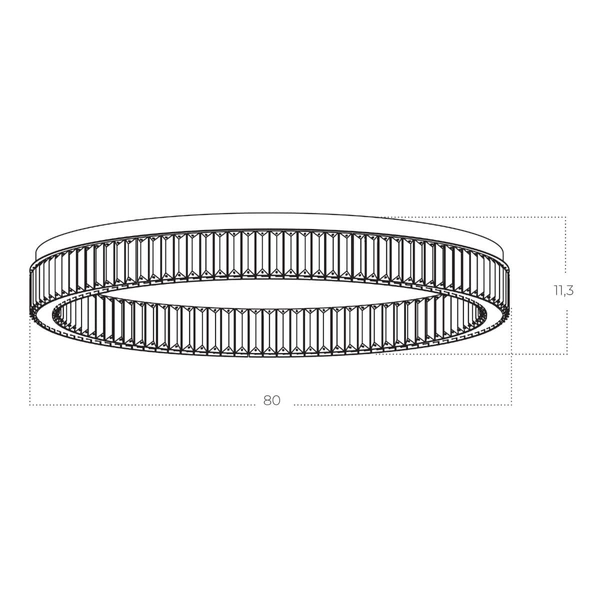 Ściemnialna lampa sufitowa SPARK AZ5786 LED 72W 3000K złota