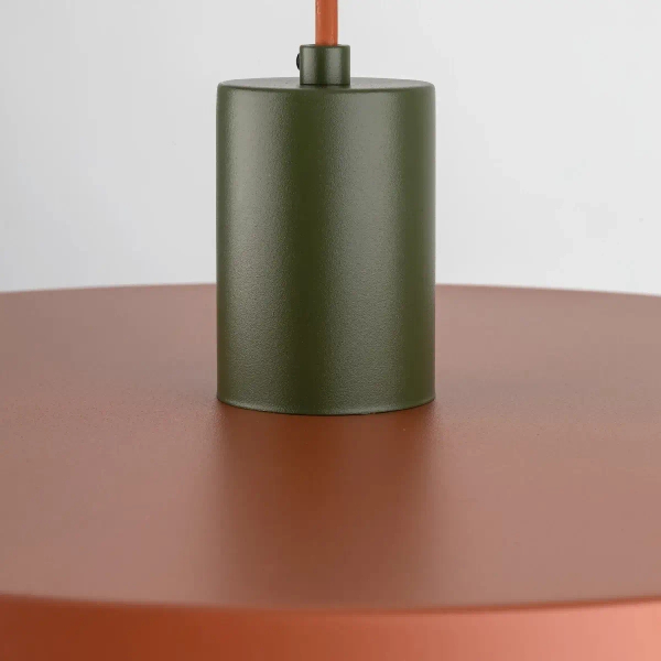 Minimalistyczna lampa wisząca Sila 10750 abażur ceglany zielony