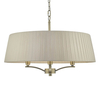 Plisowana lampa wisząca Cristin CRI0429 Dar Lighting mosiądz biała