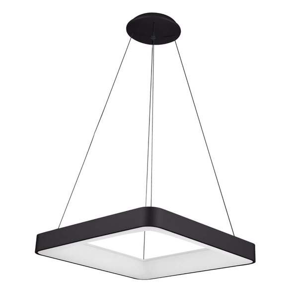 Wisząca lampa nowoczesna Giacinto square LED 50W 4000K czarna