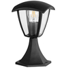 Stojąca LAMPA ogrodowa IGMA 311894 Polux zewnętrzna OPRAWA metalowa outdoor IP44 czarna przezroczysta