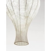 Lampa wisząca do sypialni NERELDO LE45309 jedwabna biała