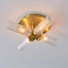 Łazienkowa lampa sufitowa Talo 96160 IP44 tuby mosiądz przezroczysty