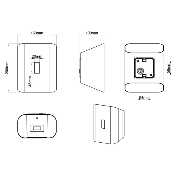 Lampa ścienna Santerno 246660342 Trio LED 7,5W 2300-4000K IP54 antracyt