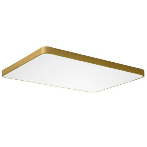 Plafon LAMPA sufitowa CGFLATLEDSQUARE COPEL kwadratowa OPRAWA metalowa LED 36W 3000K modernistyczny biały złoty