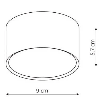 Łazienkowa lampa sufitowa Kendal okrągła LED 6W 3000-4500-5700K biała