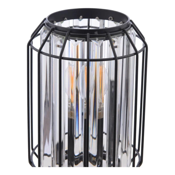 Loftowa lampa stołowa Naeva NAE4222 kryształowa czarna