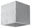 Kwadratowa LAMPA ścienna SL.0487 kostka OPRAWA kinkiet cube beton