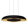 Regulowana lampa wisząca okrąg CAPINOTA LE44797 LED 24W 2700-4000K czarny złoty