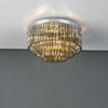 Plafon kryształowy Logan LOG5410 Dar Lighting glamour szkło dymione chrom