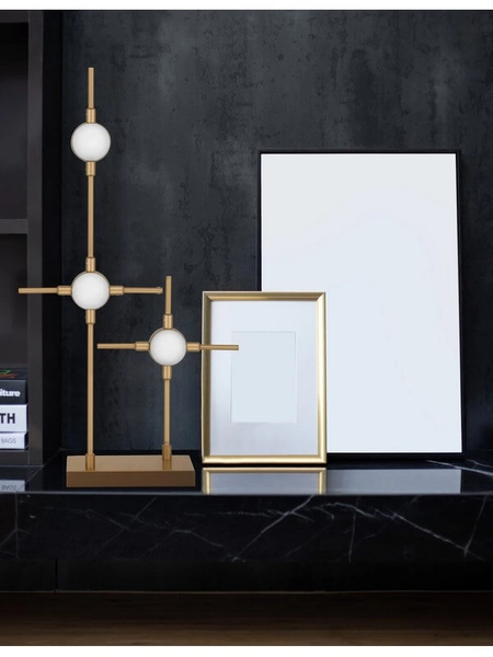 Lampka stołowa Azul LE41332 Luces Exclusivas metalowa LED 7,2W 3000K złota