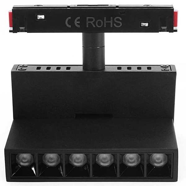 Łamana lampa szynowa magnetyczna 3-fazowa 482 Domeno LED 6W 3000K czarna