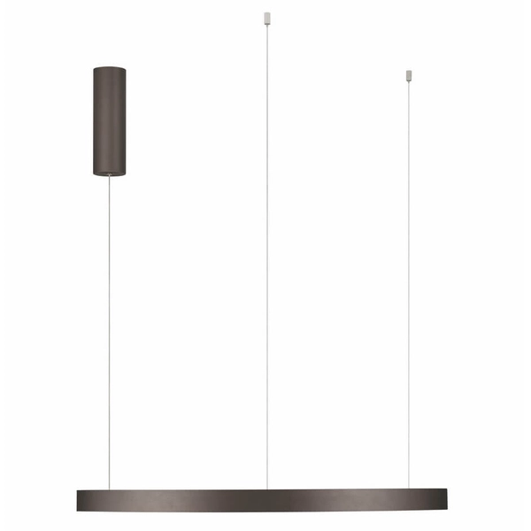 Wisząca lampa do salonu ring BARI LE44319 LED 77W 3000K brązowy