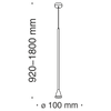Loftowa lampa wisząca Arrow P064PL-01B Maytoni nad stół czarna