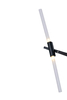 Lampa wisząca futurystyczna Sticks ST-1001-6 black Step do salonu czarna
