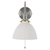 Sypialniana lampa ścienna Hadano HAD0761-09 ceramiczna chrom biały