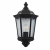 Zewnętrzna lampa ścienna Burford 76547 Endon latarnia IP44 czarna przezroczysta