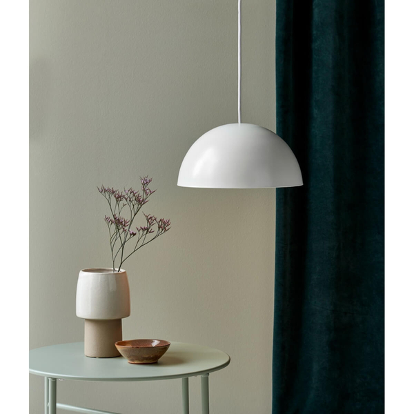 Kopułowa lampa wisząca nad stół Ellen 48563001 do jadalni biały