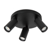 Sufitowa lampa potrójna  RITMO 09942/13/30 tuby metalowe czarne