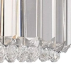Kinkiet LAMPA ścienna PRINCE W0360-01A-B5AC Zumaline kryształowa OPRAWA półokrągła glamour crystal przezroczysta