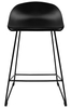 Krzesło barowe ROLF PC-148A czarne 66 cm - polipropylen