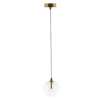 Szklana lampa wisząca GLOBO-HD80308-G4 kula do kuchni złoty